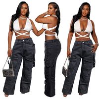 Women's Daily Streetwear Solid Color Full Length Jeans main image 1