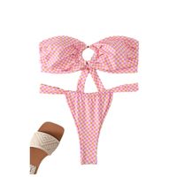 Femmes Petites Fleurs Ensemble 2 Pièces Bikinis Maillots De Bain main image 2