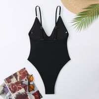 Women's Sexy Solid Color 1 Piece One Piece Swimwear main image 2