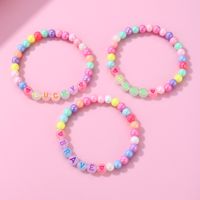 Cute Handmade Romantic Letter Beaded Imitation Pearl Wholesale Bracelets main image 5