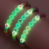 Cute Handmade Romantic Letter Beaded Imitation Pearl Wholesale Bracelets main image 9