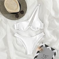 Women's Solid Color 2 Pieces Set Bikinis Swimwear main image 2