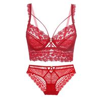 Solid Color Push Up Comfort Breathable Bra&Panty Set main image 2