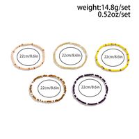 Simple Style Classic Style Solid Color Artificial Gemstones Plastic Resin Wholesale Anklet main image 2