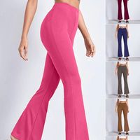 Women's Daily Simple Style Solid Color Full Length Casual Pants Flared Pants main image 1