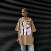 Women's T-shirt Short Sleeve T-Shirts Printing Streetwear Human Letter main image 5