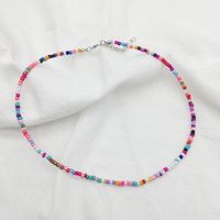 Wholesale Jewelry Ethnic Style Bohemian Classic Style Geometric Glass Beaded Necklace sku image 1