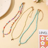 Wholesale Jewelry Ethnic Style Bohemian Classic Style Geometric Alloy Seed Bead None Necklace main image 1