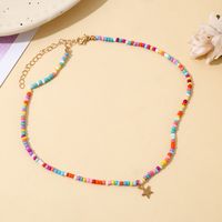 Wholesale Jewelry Ethnic Style Bohemian Classic Style Geometric Alloy Seed Bead None Necklace sku image 1