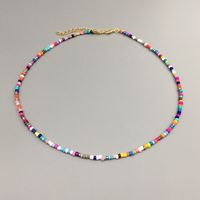 Wholesale Jewelry Ethnic Style Bohemian Geometric Glass Seed Bead Necklace sku image 1