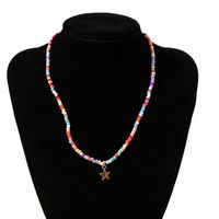 Wholesale Jewelry Ethnic Style Bohemian Classic Style Geometric Alloy Seed Bead None Necklace main image 4