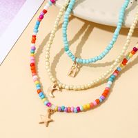 Wholesale Jewelry Ethnic Style Bohemian Classic Style Geometric Alloy Seed Bead None Necklace main image 2