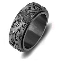 Basic Modern Style Classic Style Eye Of Horus Titanium Steel Rings In Bulk sku image 18