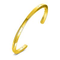 Basic Simple Style Classic Style Solid Color 304 Stainless Steel Plating Men's Bangle sku image 5