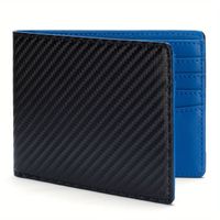 Men's Solid Color Pu Leather Open Small Wallets sku image 3