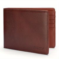 Men's Solid Color Pu Leather Open Small Wallets sku image 6