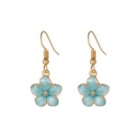 1 Pair Cute Lady Sweet Daisy Plating Copper Drop Earrings sku image 1