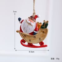 Christmas Cute Christmas Tree Snowman Iron Indoor Party Festival Hanging Ornaments sku image 3
