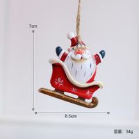 Christmas Cute Christmas Tree Snowman Iron Indoor Party Festival Hanging Ornaments sku image 4