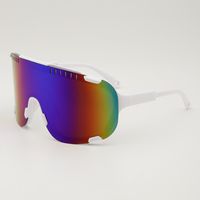 Exaggerated Punk Streetwear Solid Color Pc Special-Shaped Mirror Full Frame Glasses sku image 3