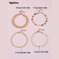 Beach Simple Style Round Rhinestones Alloy Wholesale Anklet main image 2