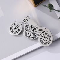 Basic Modern Style Classic Style Animal Motorcycle Plant 304 Stainless Steel Hollow Out Carving Unisex Brooches sku image 4