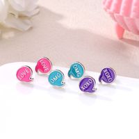 Simple Style Water Droplets Alloy Zinc Wholesale Ear Studs main image 1