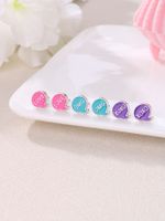 Simple Style Water Droplets Alloy Zinc Wholesale Ear Studs main image 3