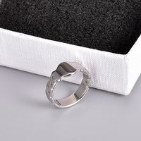 Simple Style Geometric 304 Stainless Steel Titanium Steel 18K Gold Plated Rings In Bulk main image 7