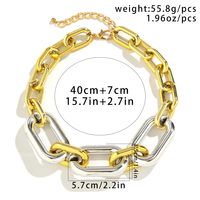 Wholesale Jewelry Exaggerated Punk Cool Style Geometric CCB Plating Necklace main image 2