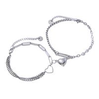 Simple Style Classic Style Heart Shape Alloy Women's Bracelets main image 4