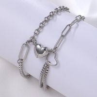 Simple Style Classic Style Heart Shape Alloy Women's Bracelets main image 5