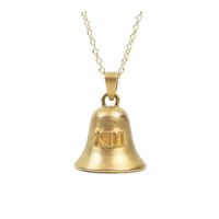 Copper Gold Plated Simple Style Classic Style Plating Bell Pendant Necklace main image 4