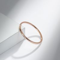 Simple Style Solid Color 304 Stainless Steel 18K Gold Plated Rings In Bulk sku image 7