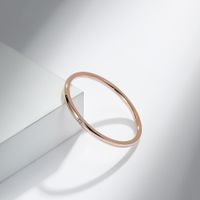 Simple Style Solid Color 304 Stainless Steel 18K Gold Plated Rings In Bulk sku image 8