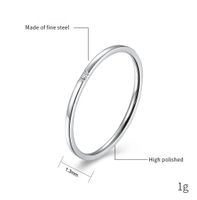 Simple Style Solid Color 304 Stainless Steel 18K Gold Plated Rings In Bulk main image 2