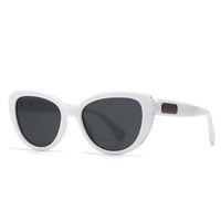 Modern Style Color Block Pc Cat Eye Inlay Full Frame Women's Sunglasses sku image 2