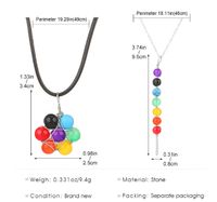 Natural Stone Vintage Style Simple Style Round Flower Pendant Necklace main image 2