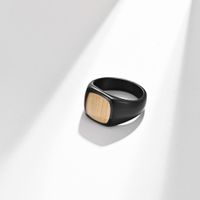 Simple Style Geometric 304 Stainless Steel Inlay Veneer 18K Gold Plated Unisex Rings sku image 18