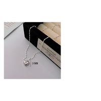 Sterling Silver Casual Chain Heart Shape Pendant Necklace main image 5
