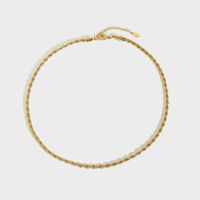 304 Stainless Steel 18K Gold Plated Hip-Hop Chain Geometric Necklace sku image 3