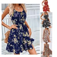 Women's Strap Dress Vacation Strap Sleeveless Flower Above Knee Park Daily Lawn main image 1
