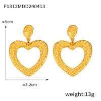 1 Pair Simple Style Classic Style Solid Color Plating Titanium Steel 18K Gold Plated Drop Earrings sku image 16