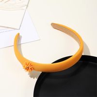Women's Simple Style Classic Style Flower Cloth Inlay Rhinestones Hair Band main image 5