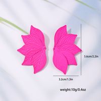 1 Piece Simple Style Leaf Layered Alloy Ear Studs main image 2