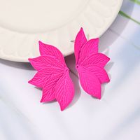 1 Piece Simple Style Leaf Layered Alloy Ear Studs main image 5