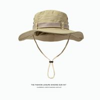 Men's Basic Vacation Solid Color Big Eaves Bucket Hat sku image 31