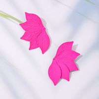 1 Piece Simple Style Leaf Layered Alloy Ear Studs sku image 1