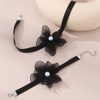 Beach Sweet Simple Style Flower Polyester Inlay Pearl Women's Bracelets Necklace main image 7