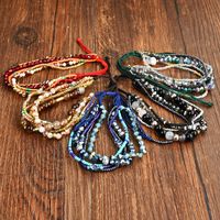 Simple Style Classic Style Color Block Artificial Crystal Gravel Seed Bead Beaded Braid Women's Bracelets main image 3